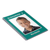 Moderner Individuelle Name und Foto Notizblock (Rechte Seite)