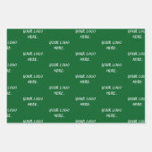 MODERNER INDIVIDUELLE NAME WALD GRÜNER GESCHENKPAPIER SET (Vorderseite)