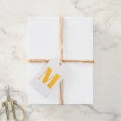 Moderner, individueller Anfangsbuchstabe mit Monog Geschenkanhänger (Mit Schnur)