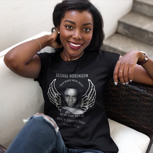 Moderner, individueller Foto-Memorial-T - Shirt