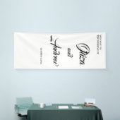 Moderner, individueller Hochzeitscoupname mit Datu Banner (Messeveranstaltung)