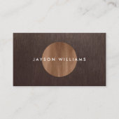 Moderner Innenarchitekt für Holzkörner Visitenkarte (Vorderseite)