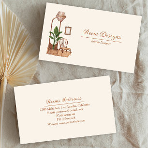 Moderner Innenarchitekt - Möbel & Holz Visitenkarte