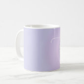Moderner inspirierender Zitat-Lavendel sucht Kaffeetasse (Vorderseite Links)