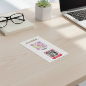 Moderner Instagram TikTok QR Code Telefonnummerkarte