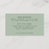 Moderner Instandhaltungsdienst für AN Visitenkarte (Rückseite)