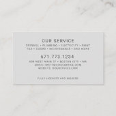 Moderner Instandhaltungsdienst für AN Visitenkarte (Rückseite)