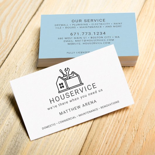 Moderner Instandhaltungsdienst für AN Visitenkarte