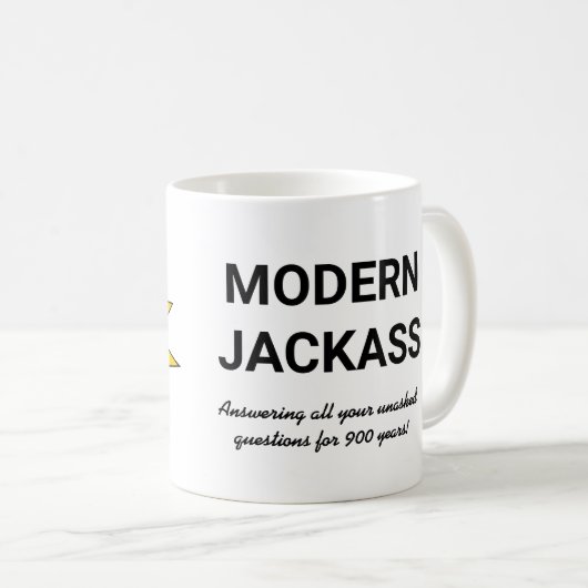 Moderner Jackass Kaffeetasse (VorderseiteRechts)