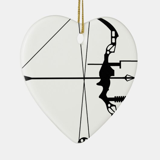 Moderner Jagd-Pfeil und Bogen Keramik Ornament (Rechts)