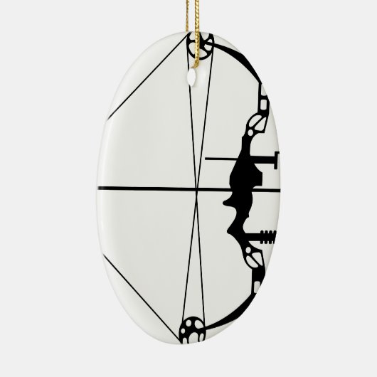 Moderner Jagd-Pfeil und Bogen Keramikornament (Rechts)