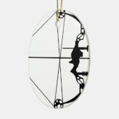 Moderner Jagd-Pfeil und Bogen Keramikornament (Links)