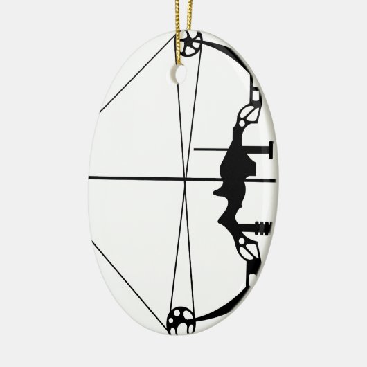 Moderner Jagd-Pfeil und Bogen Keramikornament (Links)