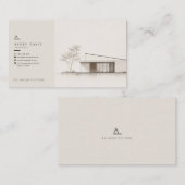 Moderner Japandi-Architekt Visitenkarte (Vorne/Hinten)