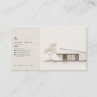 Moderner Japandi-Architekt Visitenkarte