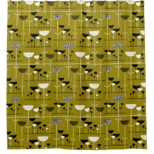 Moderner Jazz - Goldbraun 988501 Duschvorhang