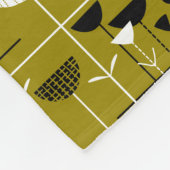 Moderner Jazz - Goldbraun 988501 Fleecedecke (Ecke)