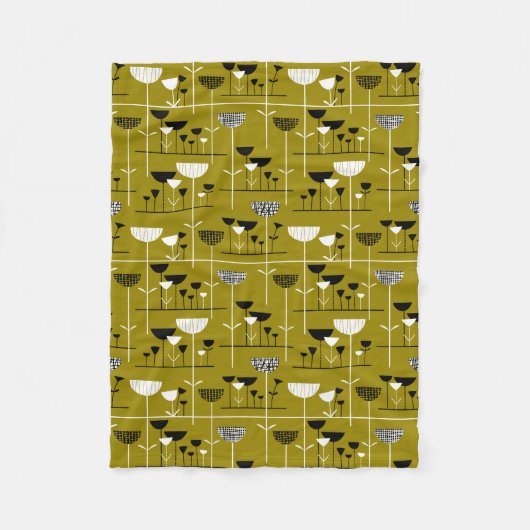 Moderner Jazz - Goldbraun 988501 Fleecedecke (Vorderseite)