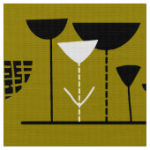 Moderner Jazz - Goldbraun 988501 Stoff (Nahaufnahme)