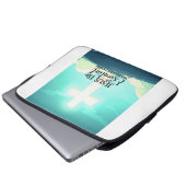 Moderner Jesus ist essenzielle Elektronik-Tasche Laptopschutzhülle (Vorne Knopf)