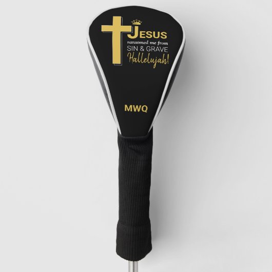 Moderner JESUS RANSOMED ME Christlicher TREIBER Golf Headcover (Vorderseite)