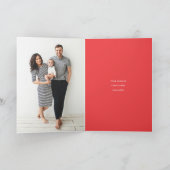 Moderner Joyful Typ Elegante 2 Foto Weihnachten (Innenseite)