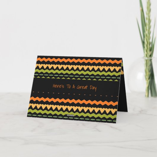 Moderner Jugendlicher Karte (Rückseite)