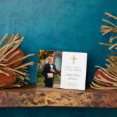 Moderner Junge Erste Heilige Kommunion Foto Fotoplatte (Seite)