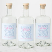 Moderner Junggeselinnen-Abschied der Küstenregion Alkoholflaschenetikett (Flaschen)