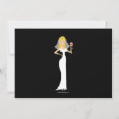 Moderner Junggeselinnen-Abschied Einladung (Rückseite)