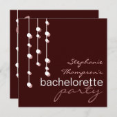 Moderner Junggeselinnen-Abschied Einladung (Vorne/Hinten)