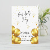 Moderner Junggeselinnen-Abschied Einladung (Stehend Vorderseite)