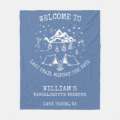 Moderner Junggeselinnen-Abschied Fleecedecke (Vorderseite)