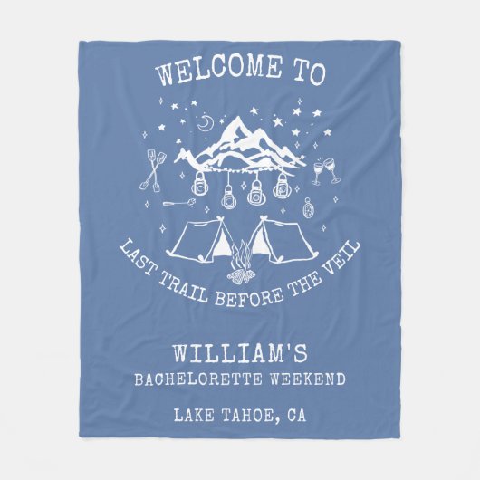 Moderner Junggeselinnen-Abschied Fleecedecke (Vorderseite)