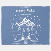 Moderner Junggeselinnen-Abschied Fleecedecke (Vorderseite (Horizontal))