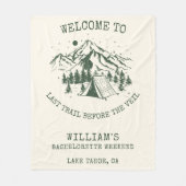 Moderner Junggeselinnen-Abschied Fleecedecke (Vorderseite)