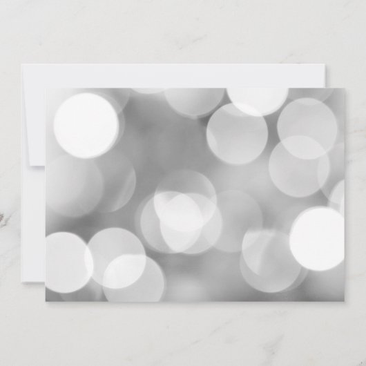 Moderner Junggeselinnen-Abschied für Silberleuchte Einladung (Rückseite)