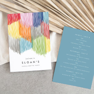 Moderner Junggeselinnen-Abschied Save The Date