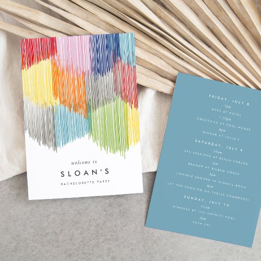 Moderner Junggeselinnen-Abschied Save The Date