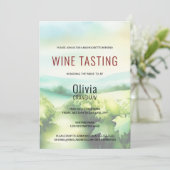 Moderner Junggeselinnen-Abschied Weinverkostung Zi Einladung (Stehend Vorderseite)
