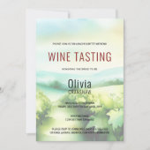 Moderner Junggeselinnen-Abschied Weinverkostung Zi Einladung (Vorderseite)