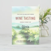 Moderner Junggeselinnen-Abschied Weinverkostung Zi Einladung (Stehend Vorderseite)