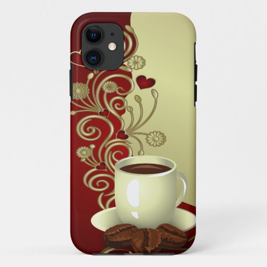 Moderner Kaffee Lover Case-Mate iPhone Hülle (Rückseite)