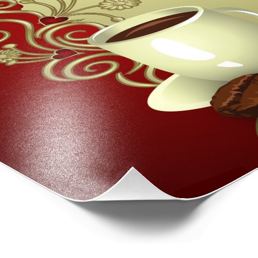 Moderner Kaffee Lover Fotodruck (Ecke)