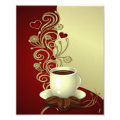 Moderner Kaffee Lover Fotodruck (Vorne)