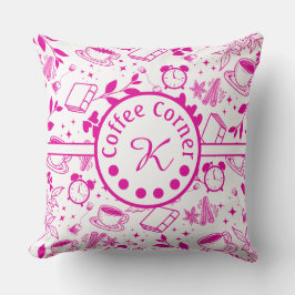 Moderner Kaffeeliebhaber aus der Mitte des Jahrhun Kissen