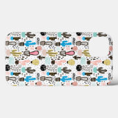 Moderner Kaktus-geometrisches Muster Case-Mate iPhone Hülle (Rückseite (Horizontal))
