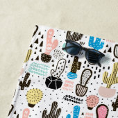 Moderner Kaktus-geometrisches Muster Strandtuch (Beispiel)