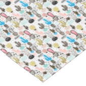 Moderner Kaktus-geometrisches Muster Tischdecke (Schrägansicht)