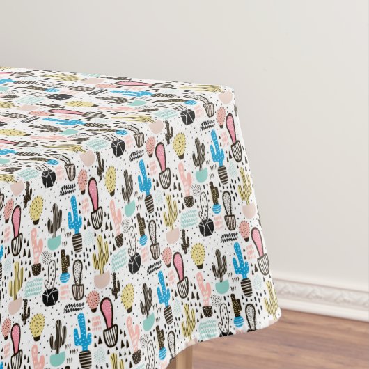 Moderner Kaktus-geometrisches Muster Tischdecke (Beispiel)